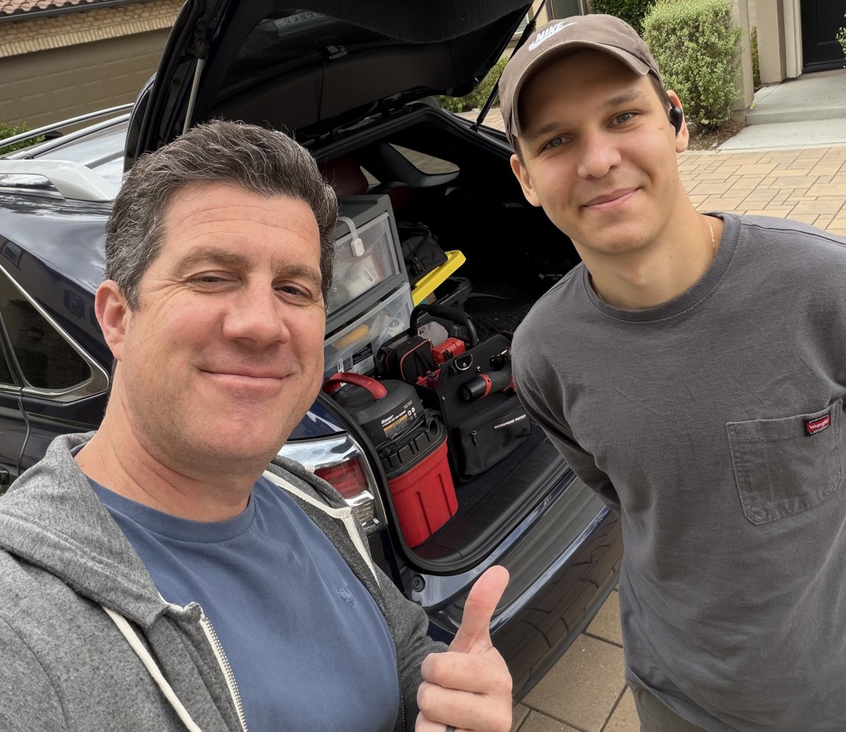 Era Service owner with a happy customer after an appliance repair in Chino