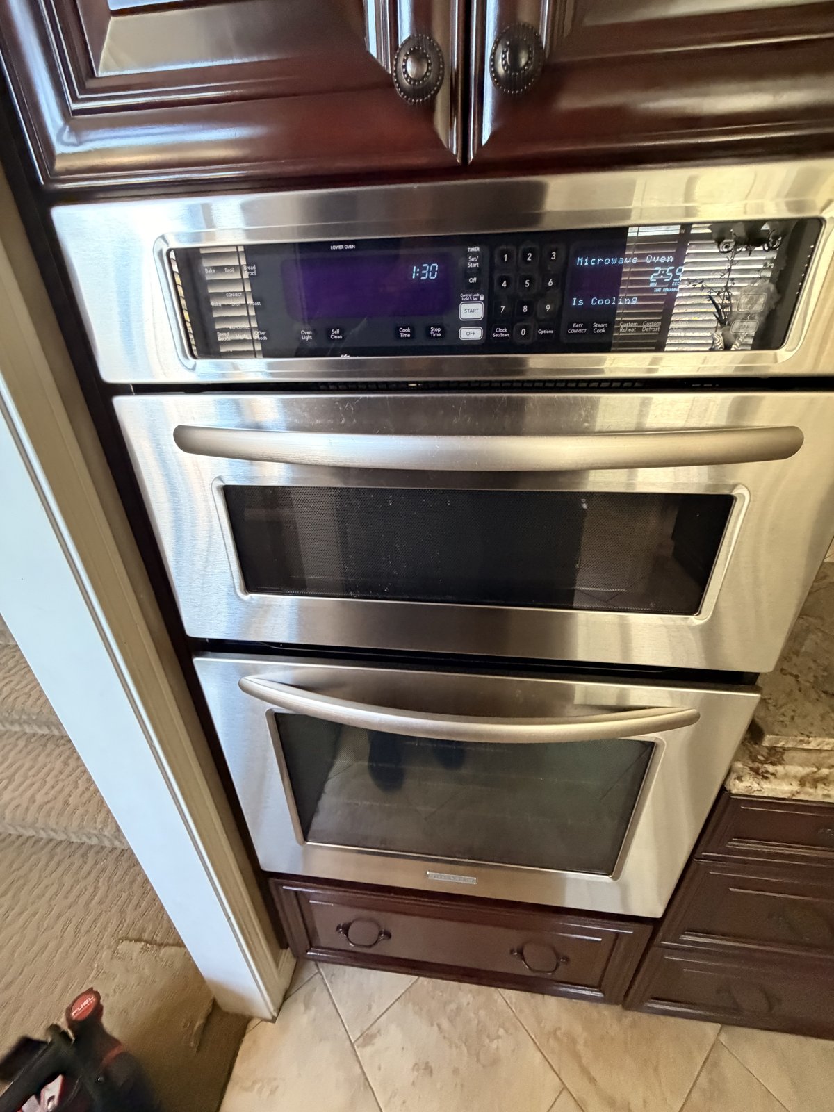 GE wall oven opened for repair by Era Service in the Inland Empire