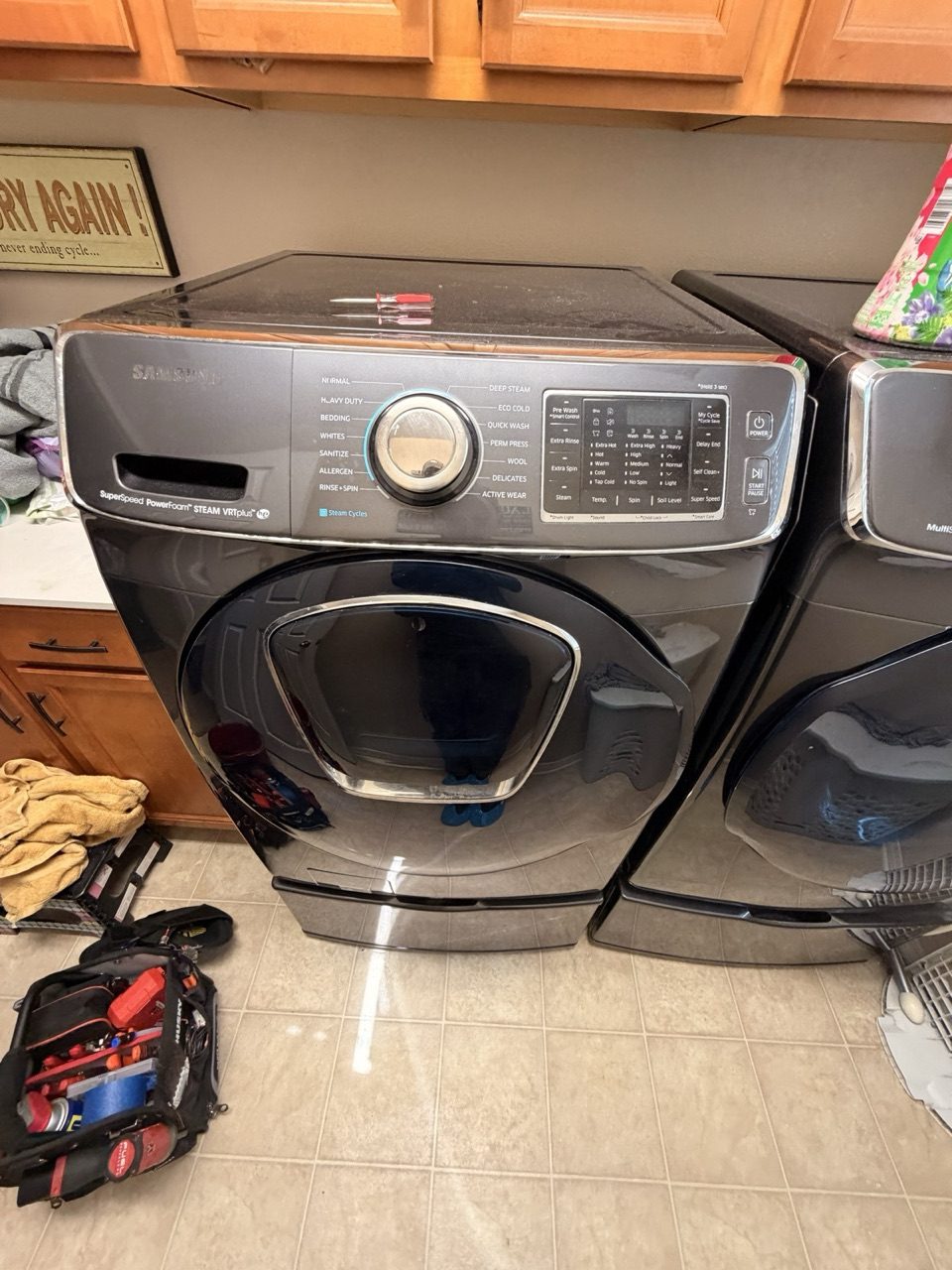 Samsung washer and dryer set repaired by Era Service in the San Gabriel Valley