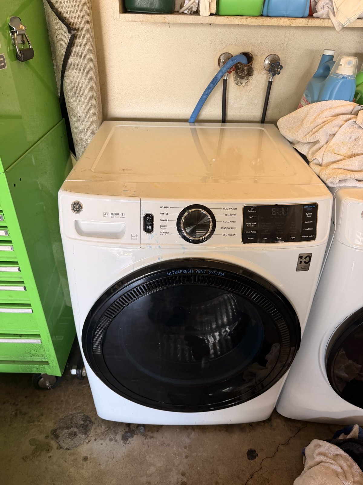 GE front-load washer serviced by Era Service in the Inland Empire